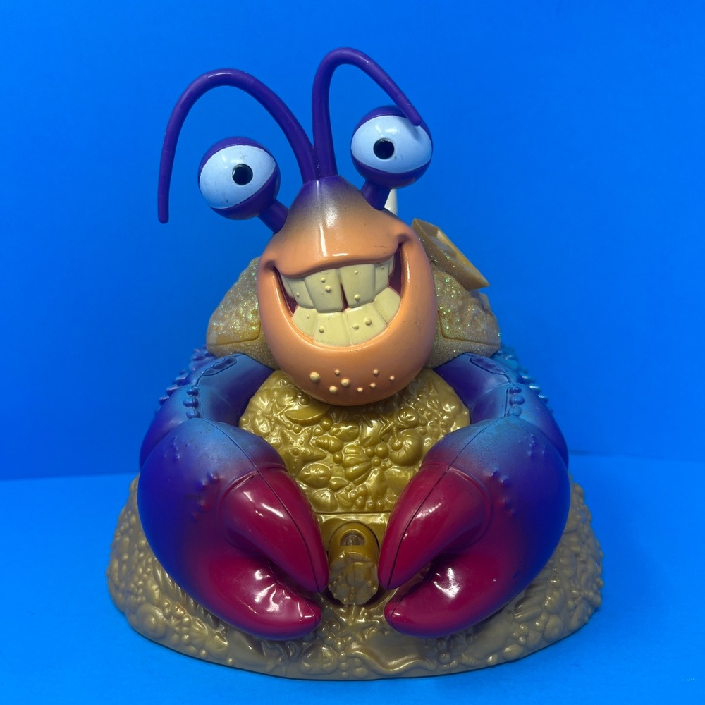 Disney Moana‎ Tamatoa Jewelry Box Gold Purple Singing Lights Sounds Maui Hook